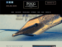 Tablet Screenshot of fogglawfirm.com